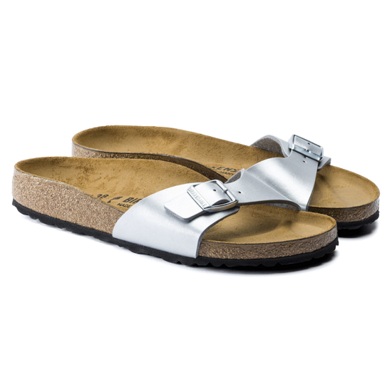 Picture of BIRKENSTOCK natikači 40413 MADRID - narrow - silver