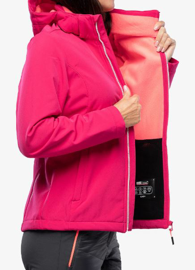 CMP ž softshell 39A5006 H814 ZIP HOOD pink