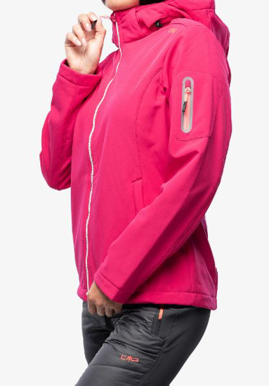 CMP ž softshell 39A5006 H814 ZIP HOOD pink