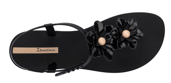 IPANEMA ž sandali 83565 AS017 DUO FLOWERS black beige