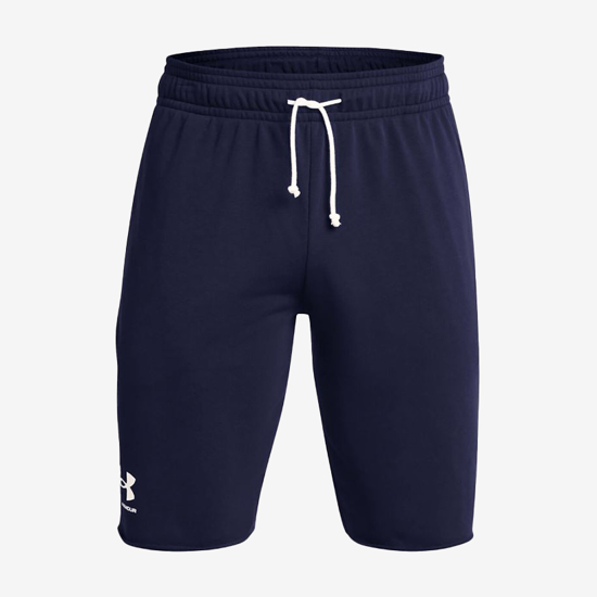 UNDER ARMOUR m hlače 1361631-410 RIVAL TERRY SHORTS navy