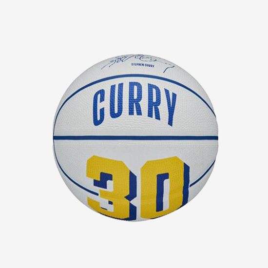 WILSON košarkarska žoga WZ4007401 NBA PLAYER ICON STEPHEN CURRY GOLDEN STATE WARRIORS MINI BALL yellow white