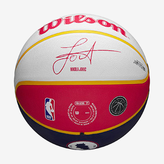 WILSON košarkarska žoga WZ4006701 NBA PLAYER LOCAL NIKOLA JOKIĆ OUTDOOR BALL white red blue