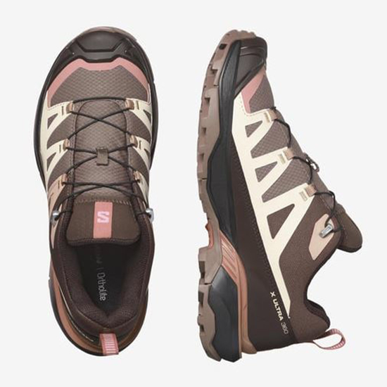 SALOMON ž pohodni čevlji 474505 X ULTRA 360 deep taupe/natural/black coffee