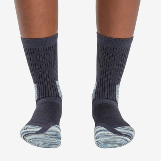 On ž nogavice 387.01197 EXPLORER MERINO SOCKS midnight/cobalt