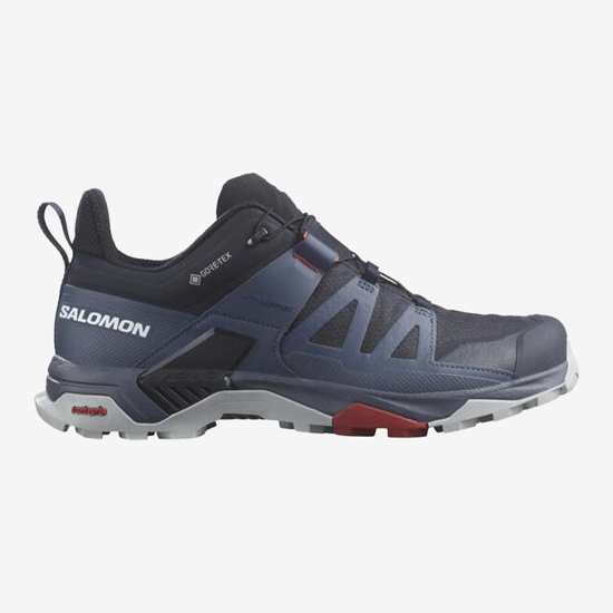 SALOMON m pohodni copati 473765 X ULTRA 4 GTX  carbon/bering sea/pearl blue