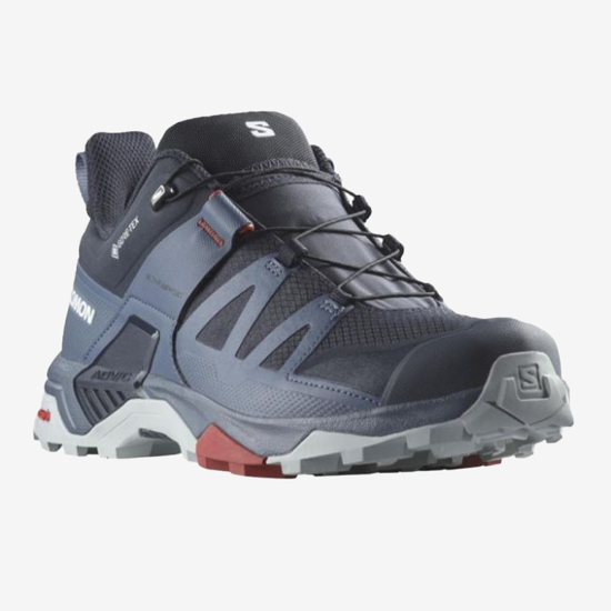 SALOMON m pohodni copati 473765 X ULTRA 4 GTX  carbon/bering sea/pearl blue