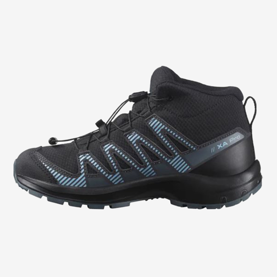 SALOMON otr pohodni copati 475738 XA PRO V8 MID CSWP black/neptune/alaskan blue