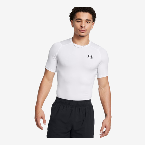 UNDER ARMOUR m majica 1361518-100 HEATGEAR SHORT SLEEVE white