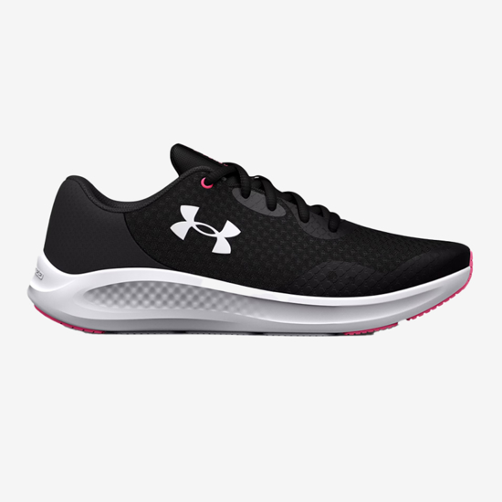 UNDER ARMOUR otr copati 3025011-001 GIRL'S GRADE SCHOOL UA CHARGED PRSUIT 3 RUNNING SHOES black jet gray white