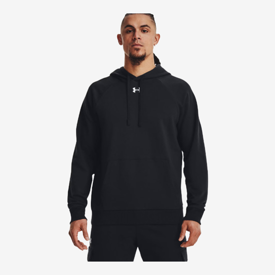 UNDER ARMOUR m kapucar 1379757-001 RIVAL FLEECE HOODIE black