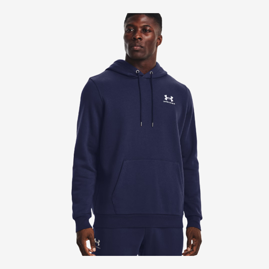 UNDER ARMOUR m kapucar 1373880-410 UA ICON FLEECE HOODIE midnight navy white