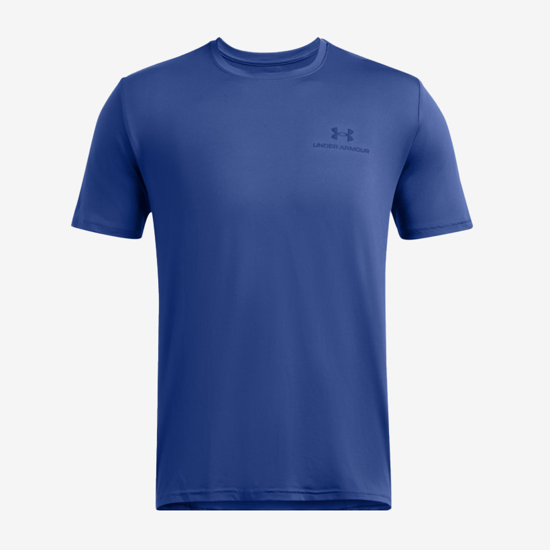 UNDER ARMOUR m majica 1386793-432 UA BOXED SPORTS SHORT SLEEVE tech blue midnight navy