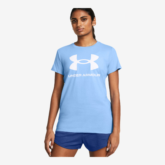 UNDER ARMOUR ž majica 1356305-465 RIVAL LOGO horizon blue white