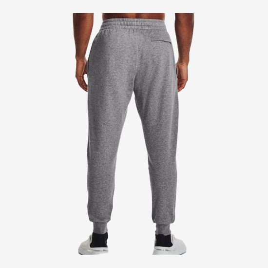 UNDER ARMOUR m hlače 1379774-025 RIVAL FLEECE JOGGERS castlerock light heather white