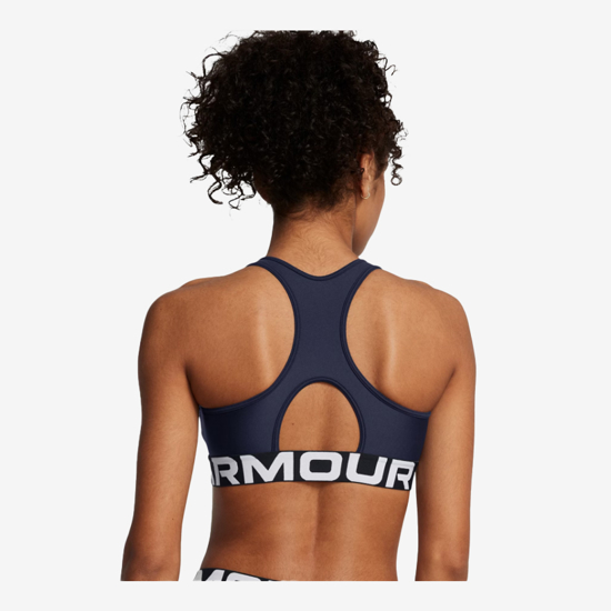 UNDER ARMOUR ž trening top 1383544-410 HEATGEAR ARMOUR MID BRANDED SPORTS BRA midnight navy white