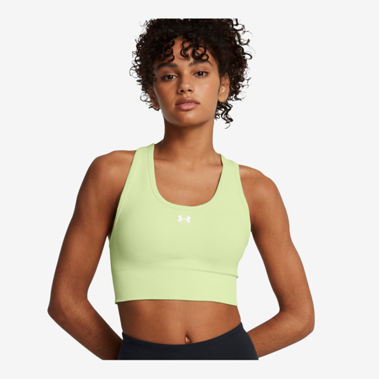 UNDER ARMOUR ž trening top 1384419-383 VANISH SEAMLESS MID SPORTS BRA retro green white