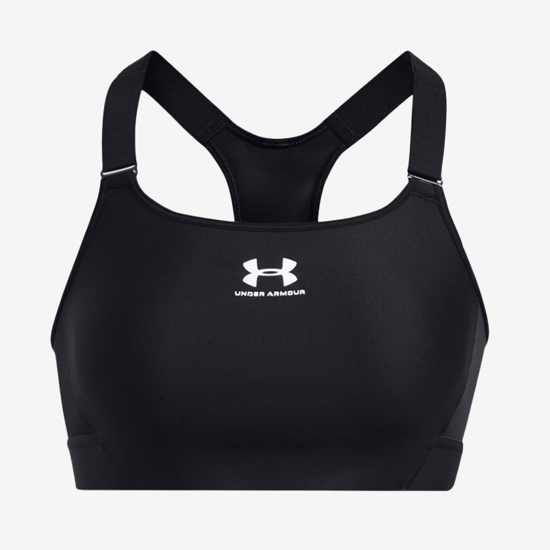 UNDER ARMOUR ž trening top 1379195-002 HEATGEAR ARMOUR HIGH SPORTS BRA black white