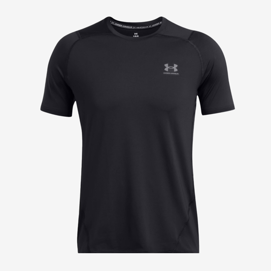 UNDER ARMOUR m majica 1383320-003 HEATGEAR FITTED GRAPHIC SHORT SLEEVE black castlerock