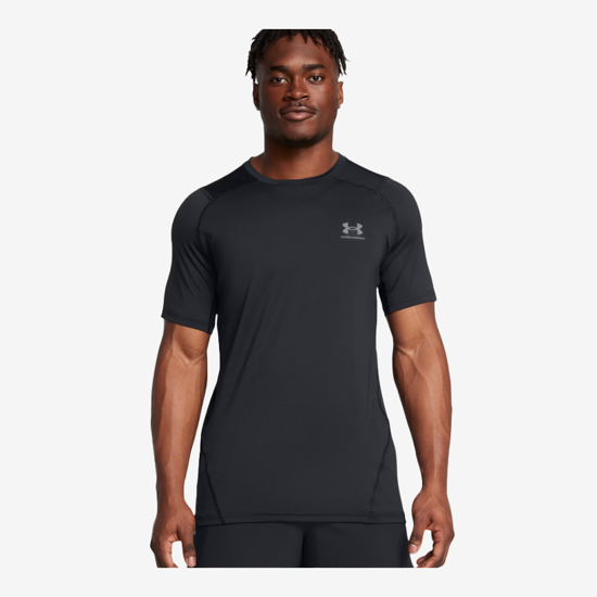 UNDER ARMOUR m majica 1383320-003 HEATGEAR FITTED GRAPHIC SHORT SLEEVE black castlerock