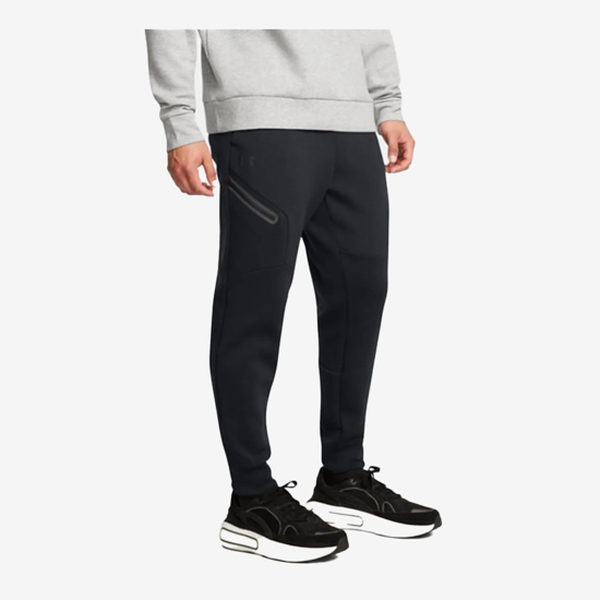 UNDER ARMOUR m hlače 1389353-001 UNSTOPPABLE FLEECE PANTS black