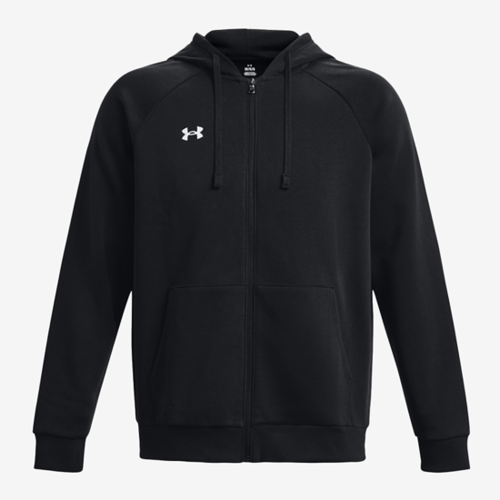 UNDER ARMOUR m jopica 1379767-001 RIVAL FLEECE FULL-ZIP black white