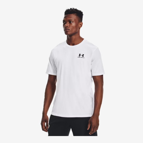 UNDER ARMOUR m majica 1326799-100 UA LEFT CHEST LOGO SHORT SLEEVE white