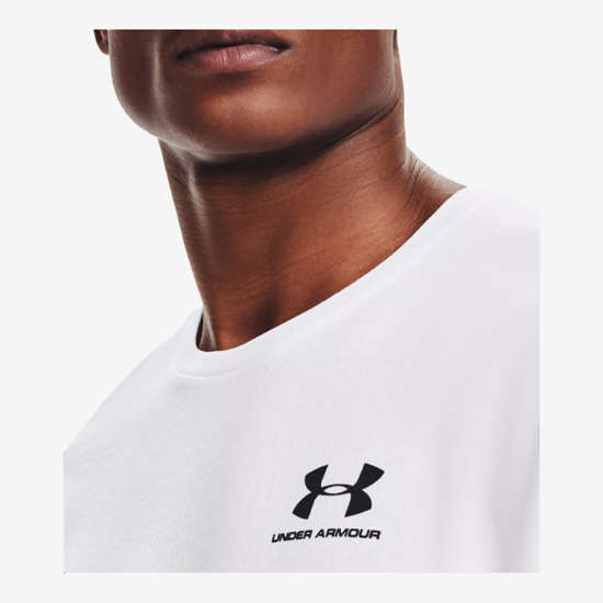 UNDER ARMOUR m majica 1326799-100 UA LEFT CHEST LOGO SHORT SLEEVE white