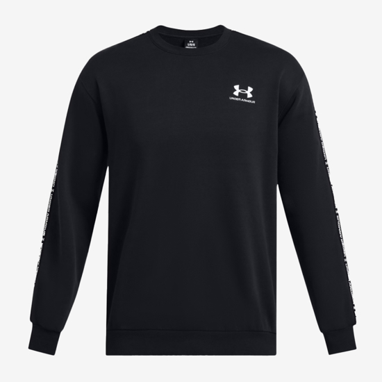 UNDER ARMOUR m pulover 1389357-001 UA ICON FLEECE TAPING CREW black