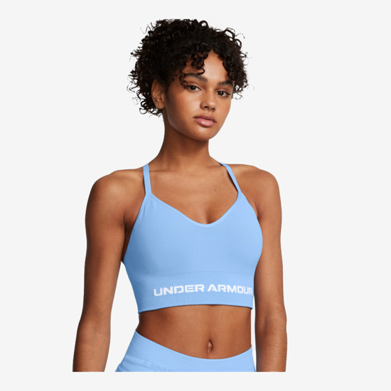 UNDER ARMOUR ž trening top 1384417-465 VANISH SEAMLESS LOW SPORTS BRA horizon blue white