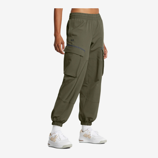 UNDER ARMOUR ž hlače 1386481-390 UNSTOPPABLE CARGO PANTS olive