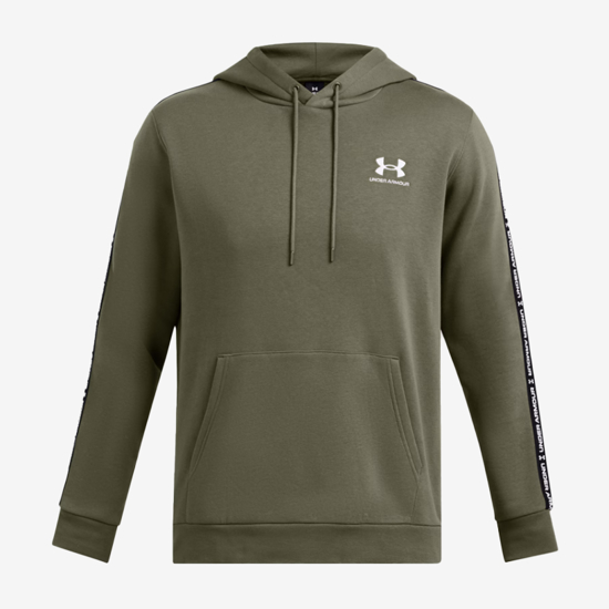 UNDER ARMOUR m kapucar 1389356-390 UA ICON FLEECE TAPING HOODIE marine OD green white