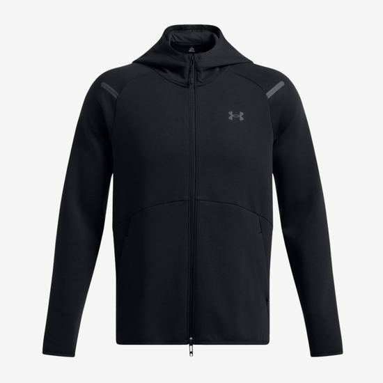 UNDER ARMOUR m jopica 1389352-001 UNSTOPPABLE FLEECE FULL-ZIP HOODIE black