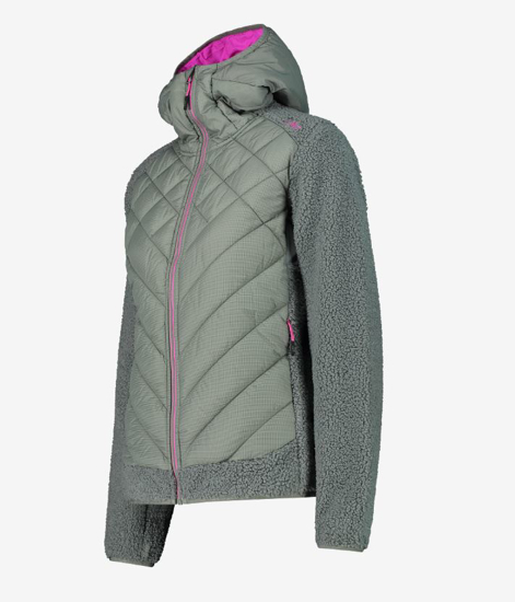 CMP ž jakna 34P2386 E621 JACKET HYBRID FIX HOOD festival