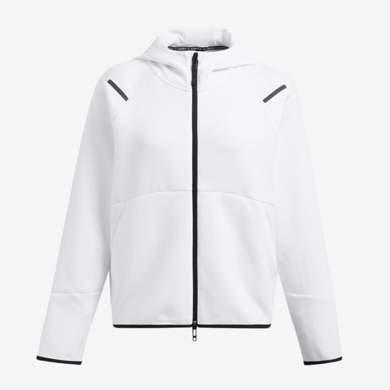 UNDER ARMOUR ž jopica 1379842-100 UNSTOPPABLE FLEECE FULL-ZIP white