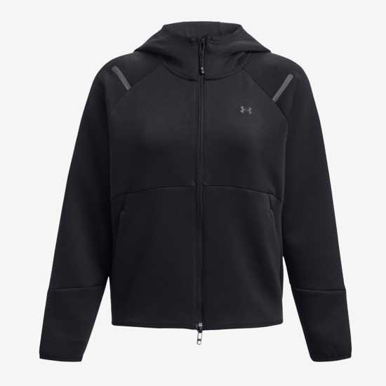 UNDER ARMOUR ž jopica 1379842-001 UNSTOPPABLE FLEECE FULL-ZIP black white