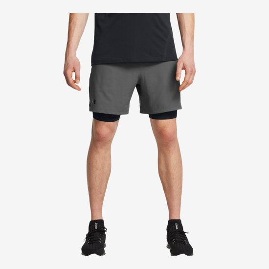 UNDER ARMOUR m hlače 1373764-025 VANISH WOVEN 2IN1 SHORTS gray