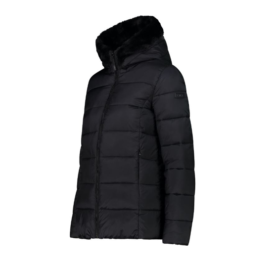 CMP ž jakna 34K0036F U901 PADDED JACKET WITH FIXED HOOD nero