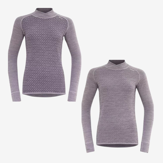 DEVOLD ž perilo majica 339 226 167 KVITEGGA MERINO 230 CROSS NECK orchid