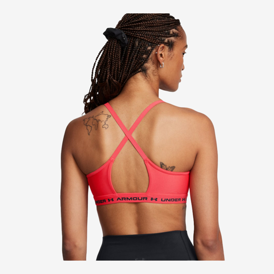 UNDER ARMOUR ž trening top 1386424-713 UA CROSSBACK LOW SPORTS BRA racer red black