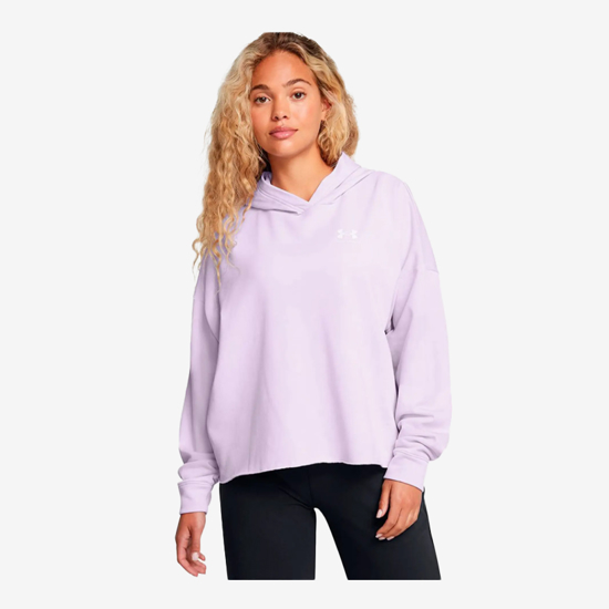 UNDER ARMOUR ž kapucar 1382736-535 RIVAL TERRY OVERSIZED HOODIE salt purple white