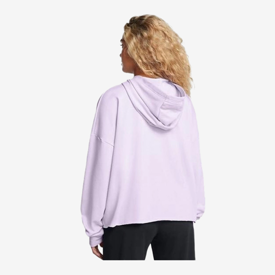 UNDER ARMOUR ž kapucar 1382736-535 RIVAL TERRY OVERSIZED HOODIE salt purple white