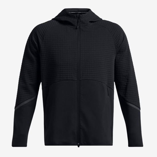 UNDER ARMOUR m jopica 1386543-001 UNSTOPPABLE FLEECE GRID FULL-ZIP black