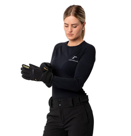 REUSCH ž smučarske rokavice 6231138 7707 TESSA STORMBLOXX™ black gold