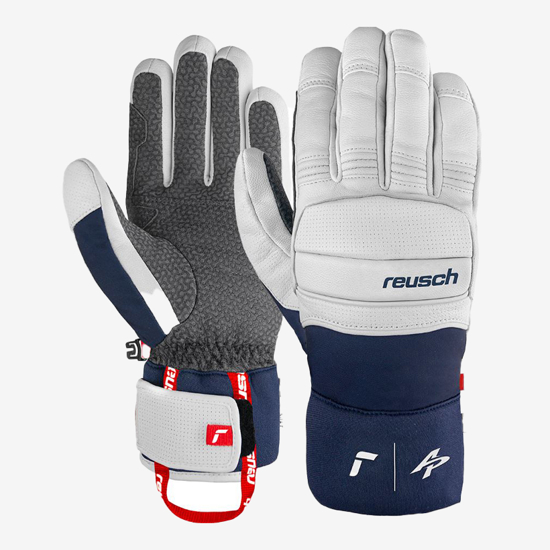 REUSCH odr smučarske rokavice 6401113 1027 ALEXIS PINTURAULT white dress blue