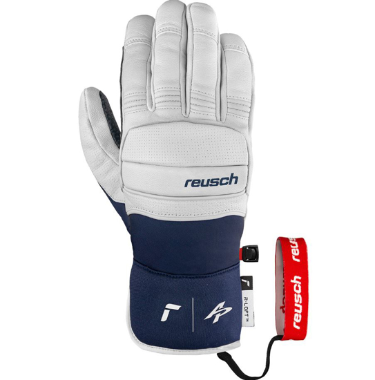 REUSCH odr smučarske rokavice 6401113 1027 ALEXIS PINTURAULT white dress blue