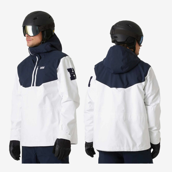 HELLY HANSEN m smučarska jakna 65980 001 APRES SKI ANORAK white navy