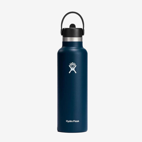 HYDRO FLASK  WIDE MOUTH WITH FLEX STRAW CAP S21FS464 621ml indigo