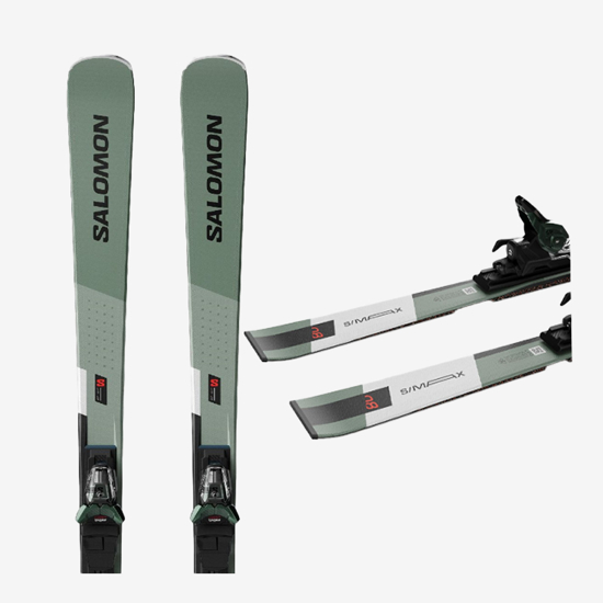 SALOMON odr smučarski set L476529 E S/MAX 8 + M11 GW L80 oil green