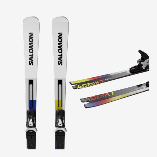 SALOMON odr smučarski set L476510 E ADDIKT PRO + MI12 GW F80 white